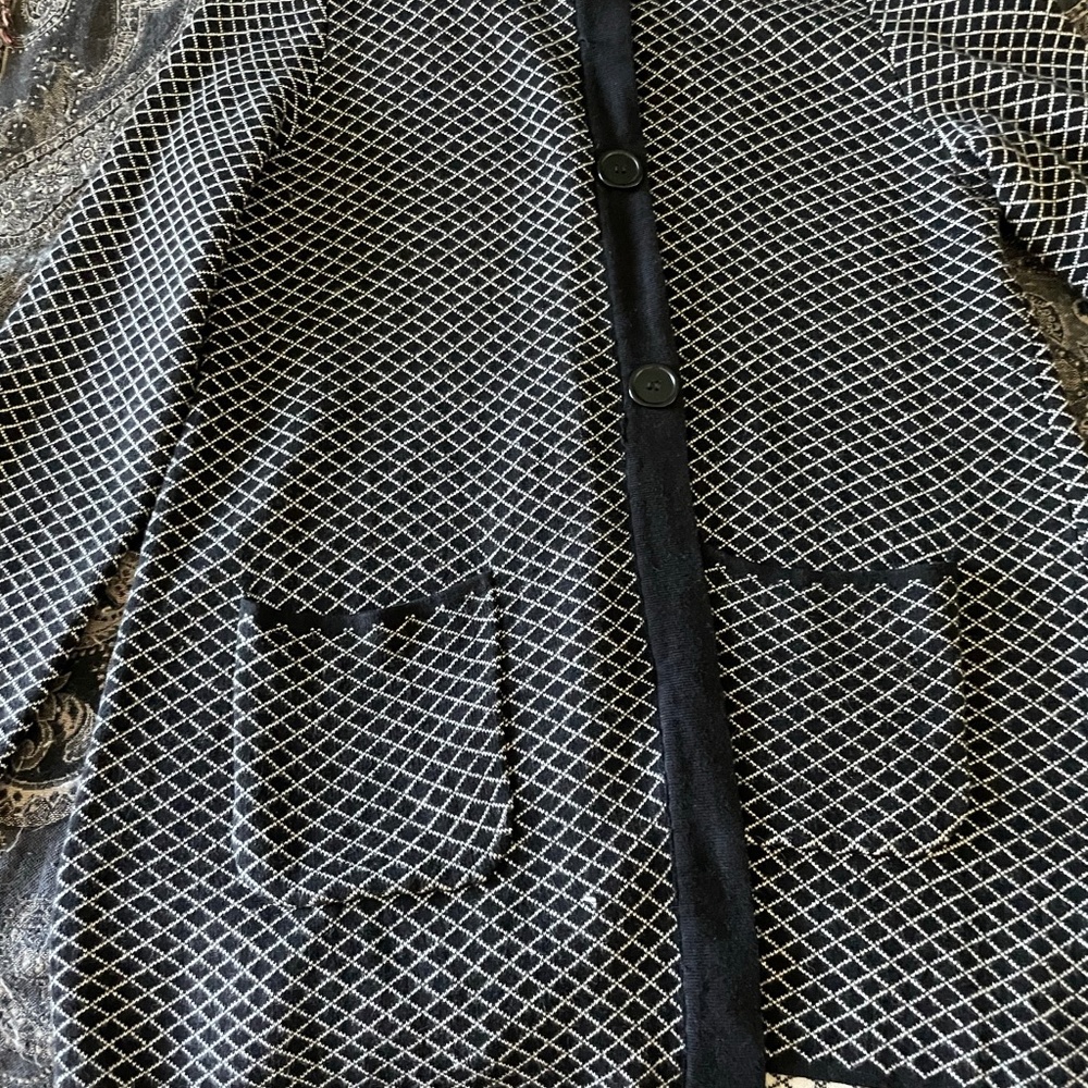 Susan Graver snap front cardigan